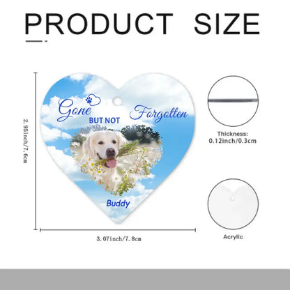 Gone But Not Forgotten, Pet Loss Gifts - Personalized Heart Ornament