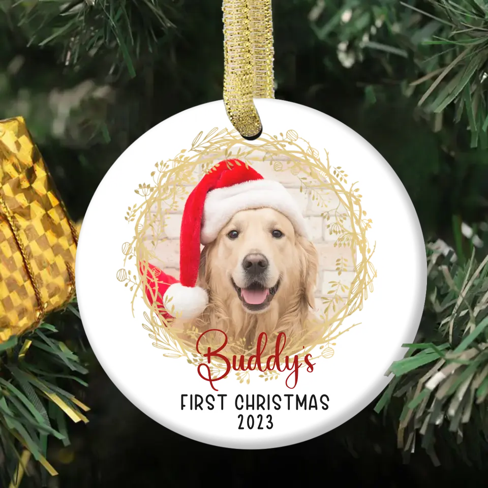 Personalized Christmas Custom Photo Ornaments for Pet Lovers - First Christmas