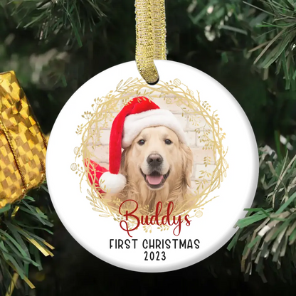 Personalized Christmas Custom Photo Ornaments for Pet Lovers - First Christmas