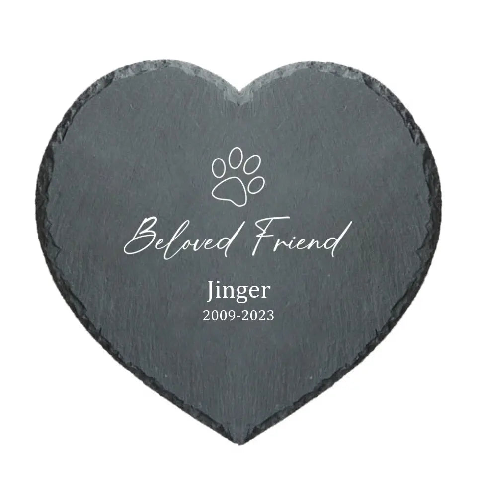 Personalized Memorial Pet Stone - In Loving Memory