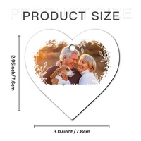 Couple Gift Together Since Heart Shape Acrylic Ornament