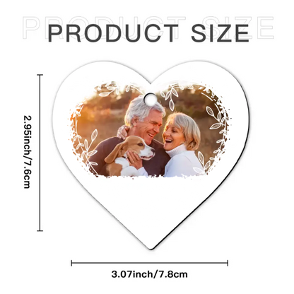 Couple Gift Together Since Heart Shape Acrylic Ornament