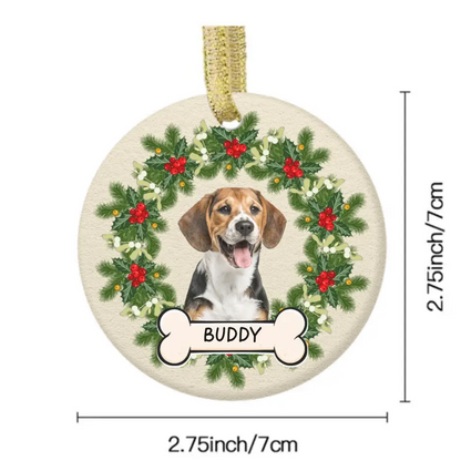 Custom Photo Dog Cat Ceramic Ornament