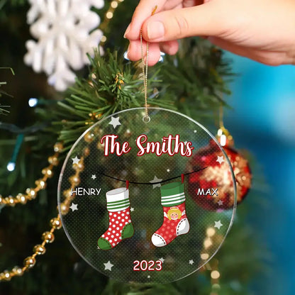 Family Personalized Acrylic Ornament - It's The Most Beautiful Time Of The Year - Christmas Gift For Family