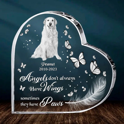 Memorial Gift Custom Pet Photo Crystal Heart - If Love Could Have Saved You, You Would Have Lived Forever