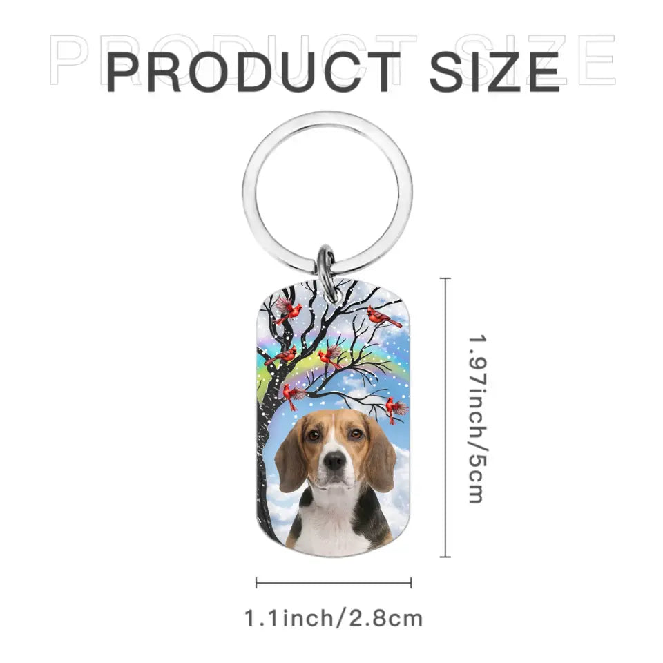 Memorial Personalized Pet Photo Keychain - Until I See You Again