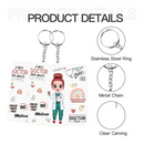 Personalized Fiberboard Keychain - A Wise Doctor Once Wrote - Appreciation Gift For Doctor