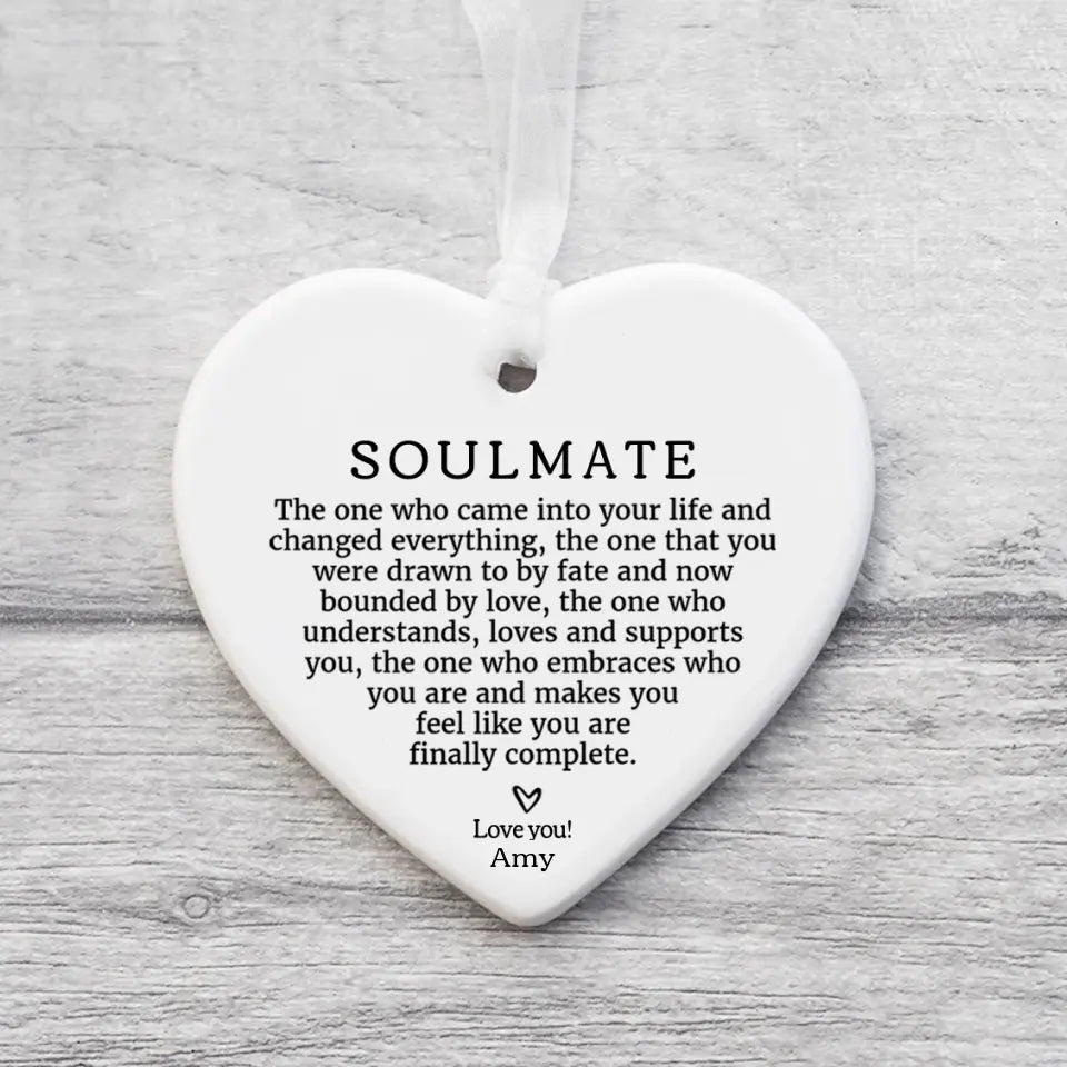 Personalised Ceramic Heart - Keepsake Gift for Partner Valentines Gift Anniversary Gift