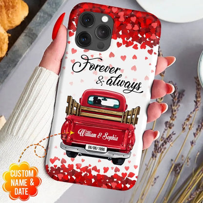 Sweet Couple On Red Truck, You & Me We Got This Personalized Phone Case