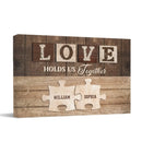 Personalized Canvas Wall Art - Love Holds Us Together