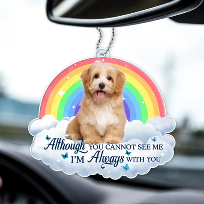 Custom Photo Personalized Acrylic Car Hanger - In Loving Memory - Memorial Gift For Pet, Family, Friends