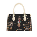 Personalized Leather Bucket Bag - Gift For Teacher