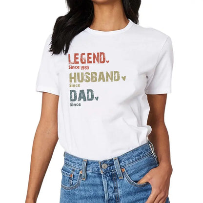 Family Personalized Custom Unisex T-shirt Hoodie - Legend, Husband, Dad And Papa Since