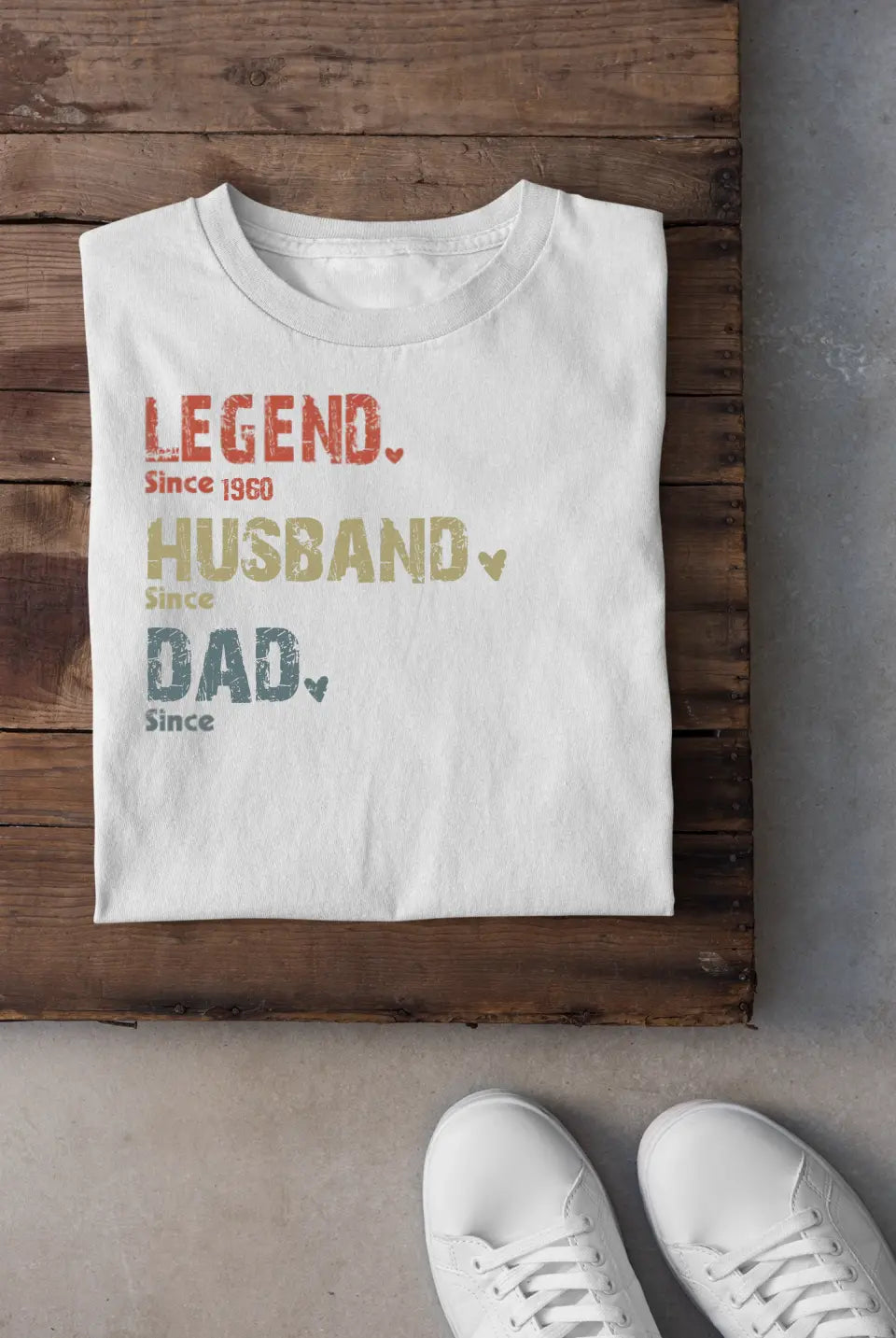 Family Personalized Custom Unisex T-shirt Hoodie - Legend, Husband, Dad And Papa Since