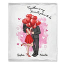 Valentine‘s Gift Personalized Canvas Wall Art / Blanket - You Will Forever Be My Always Couple