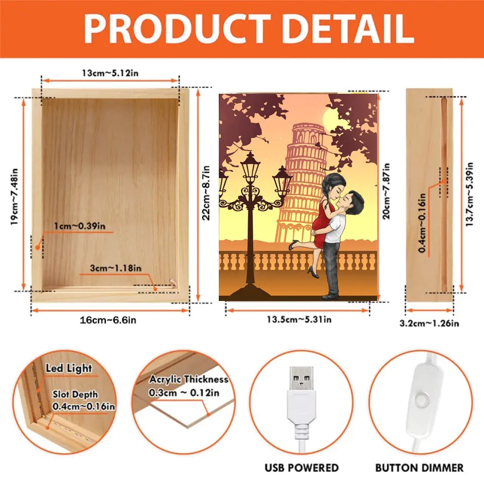 Couple Personalized Custom Frame Box - Just Want To Be Your Last Everything