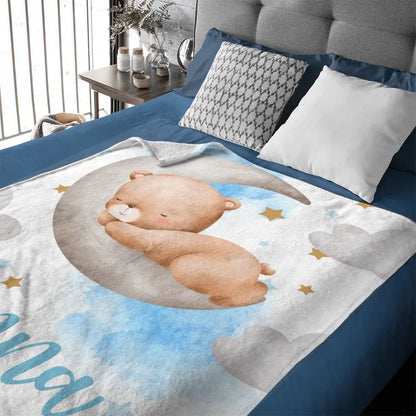 Couverture personnalisée pour bébé avec nom, meilleur cadeau pour couverture pour bébé