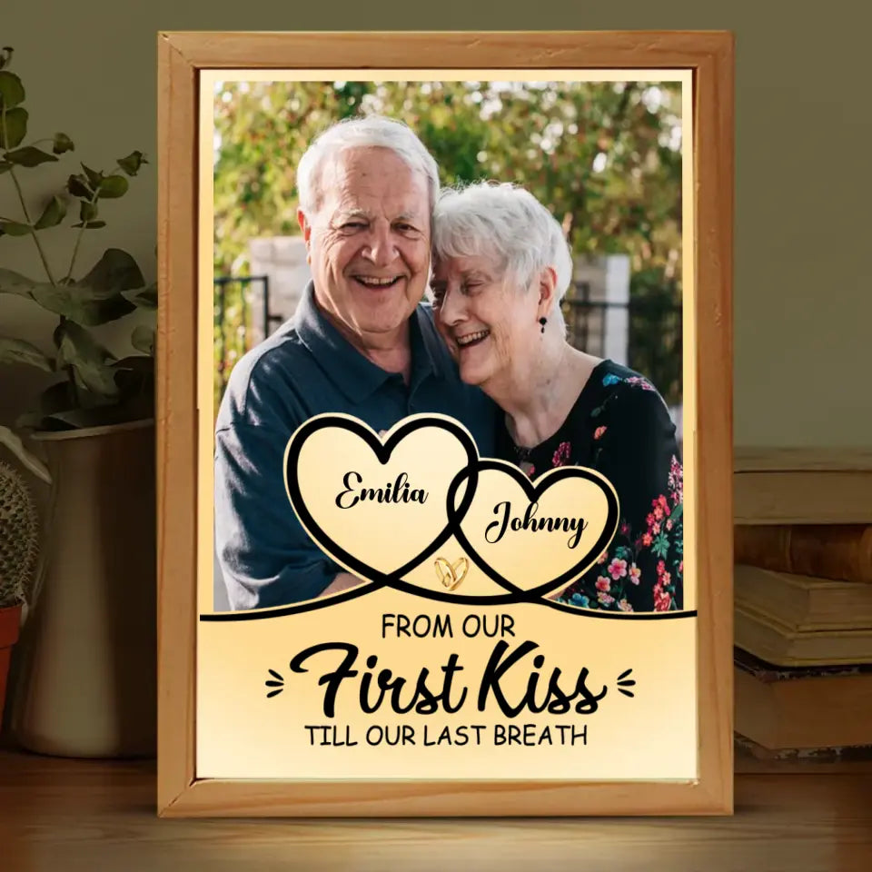 Couple Gift Our First Kiss Picture Frame Box