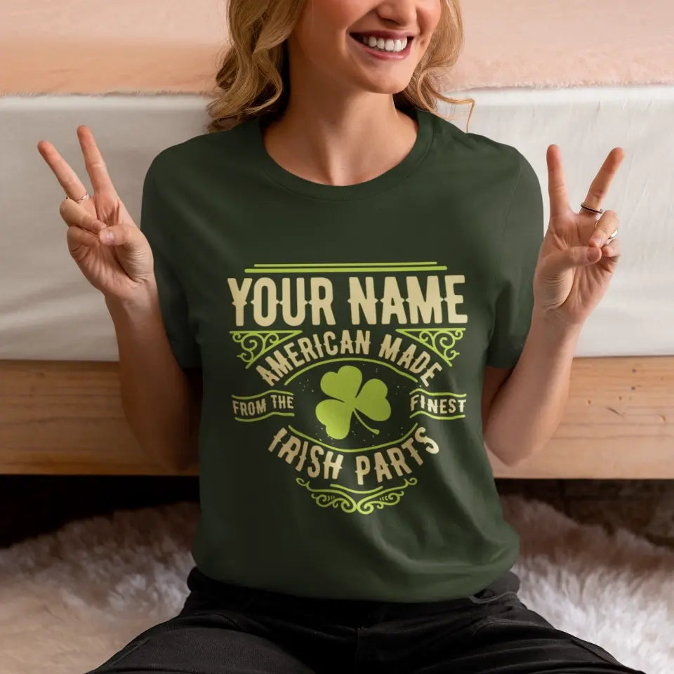 Personalized Name St. Patrick Irish Parts T Shirt