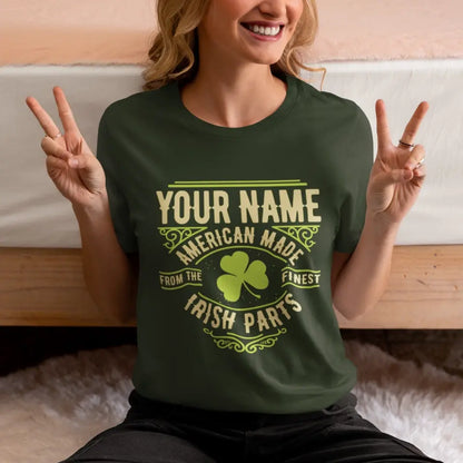 Personalized Name St. Patrick Irish Parts T Shirt