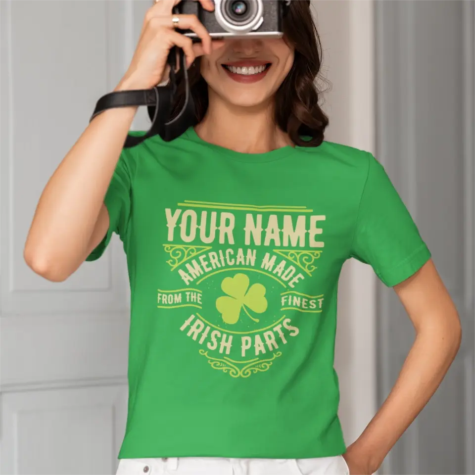 Personalized Name St. Patrick Irish Parts T Shirt