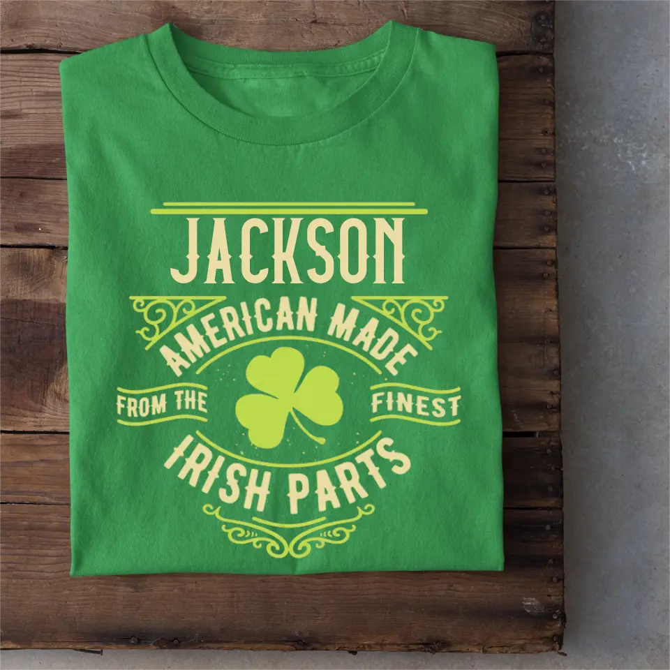 Personalized Name St. Patrick Irish Parts T Shirt