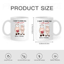 Personalized Accent Mug - I Want To Grow Old With You, Anniversary Gift For Couple