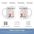 Personalized Accent Mug - I Want To Grow Old With You, Anniversary Gift For Couple