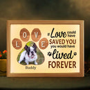 Personalized Custom Picture Frame Box - Dog Memorial, You Would Have Lived Forever
