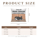 Personalized Custom Pillow Gift For Dog Lovers - This Is Our Couch Sit Over There