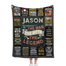 Personalized Name Blanket, Custom Family Name Blanket