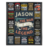Personalized Name Blanket, Custom Family Name Blanket