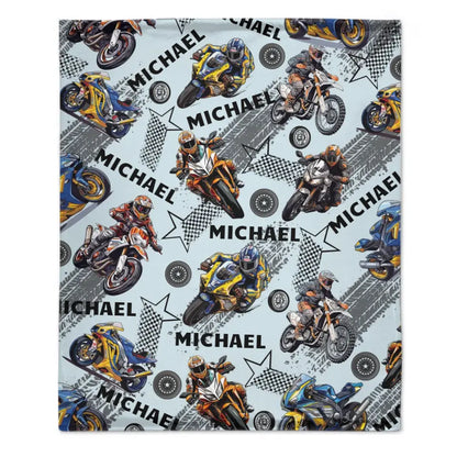 Couverture personnalisée avec nom - Dirt Bikes