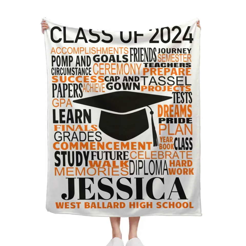 Couverture Classe de cadeau de graduation personnalisée de 2024