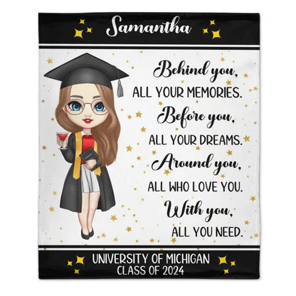 Class of 2024 Graduation Custom Blanket-Graduation Gift