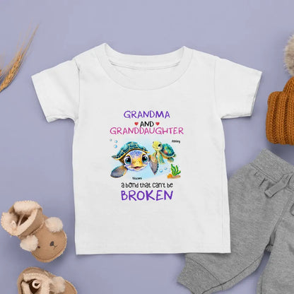 Cadeau pour petite-fille, un lien qui ne peut pas être brisé, t-shirt pour enfant