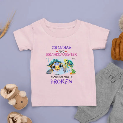 Cadeau pour petite-fille, un lien qui ne peut pas être brisé, t-shirt pour enfant