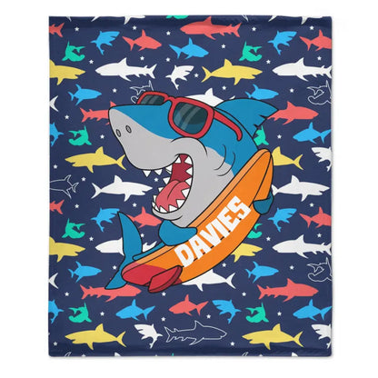 Couverture Nom de requin de lunettes de soleil de skateboard personnalisées