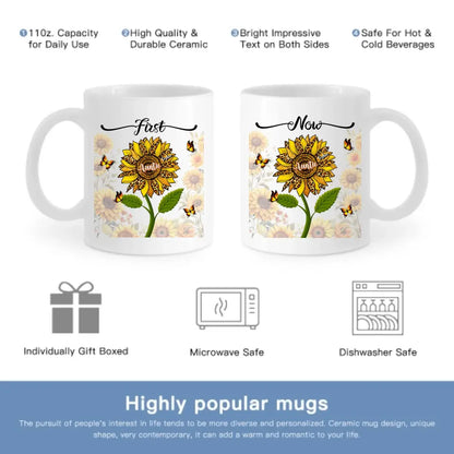 First Mom Now Grandma - Gift For Mothers, Grandmas - Personalized Mug