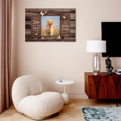 Personalized Pet Photo Memorial Gifts - Gifts To Remember A Pet Wooden Window Shutters Wall Art