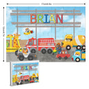 Personalized Animals City Car Jigsaw Puzzle for Toddler Kids 35PCS/70PCS