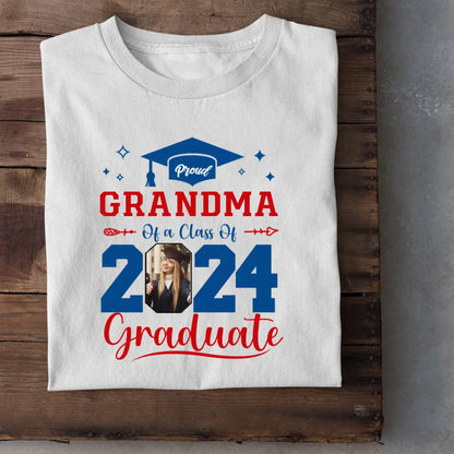 Personalized Class of 2024 Proud Graduate Shirt, Custom Photo