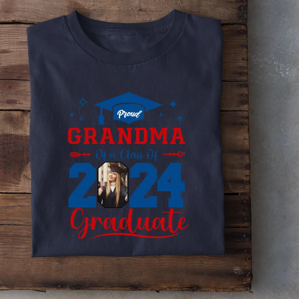 Personalized Class of 2024 Proud Graduate Shirt, Custom Photo