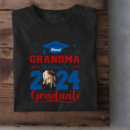 Personalized Class of 2024 Proud Graduate Shirt, Custom Photo