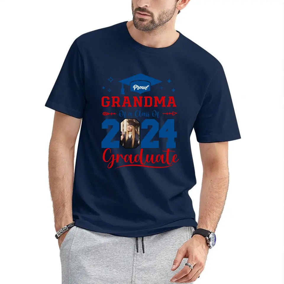 Personalized Class of 2024 Proud Graduate Shirt, Custom Photo