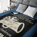 Personalized Big Speaker Cheerleading Team Blanket, Customized Team Coach Name