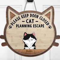 Amoureux des chats - Cat Plan Escape - Panneaux en bois personnalisés
