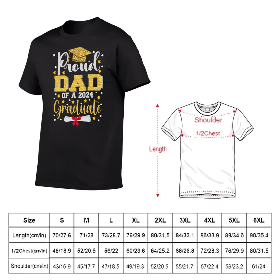 2024 Graduation Season Personalized T-Shirt A Father’s Pride