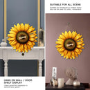 Mom, Auntie Family Sunflower - Birthday, Loving Gift For Mother, Grandma, Grandmother - Personalized Custom Shaped Wood Sign