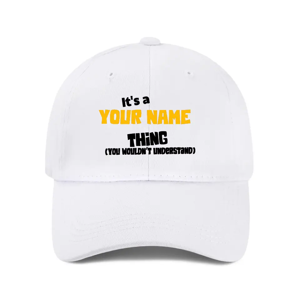 You won’t understand, customized name mesh cap baseball cap